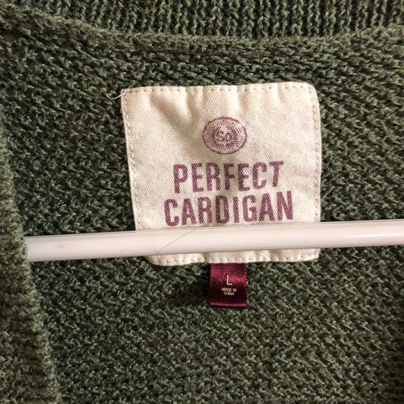 SO Perfect Cardigan. Olive green. - Picture 3 of 4